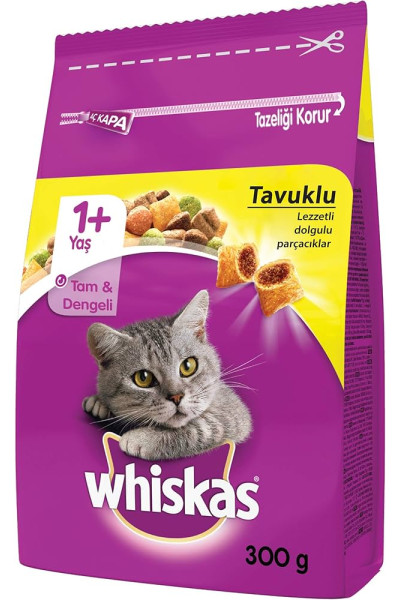 WHİSKAS 300 GR KURU MAMA TAVUKLU